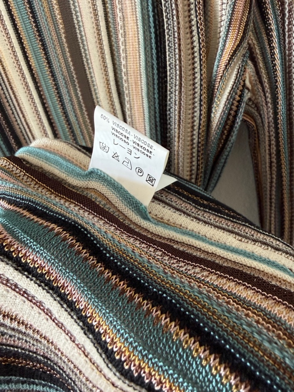 Missoni knit cardigan wool / viscose beautiful colors! Made in Italy 46 - Picture 6 of 11